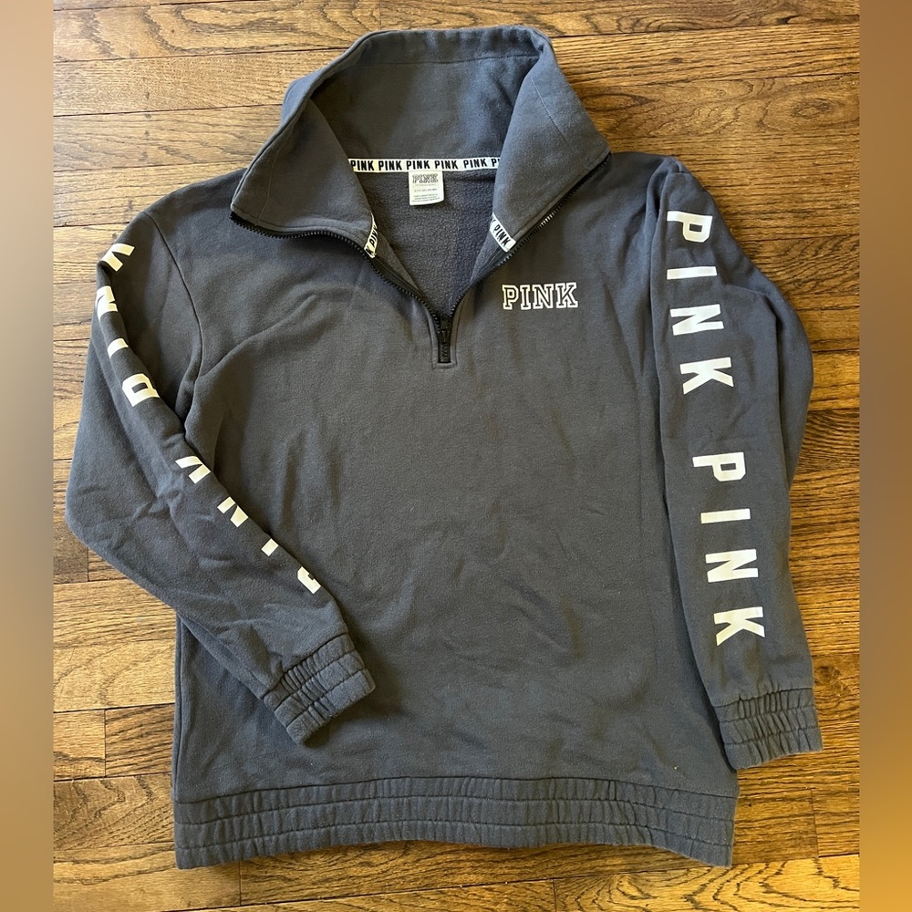 VS PINK quarter zip sweatshirt S